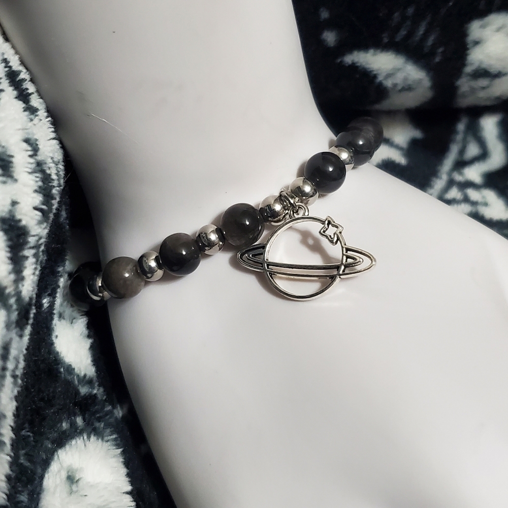 Planet charm bracelet